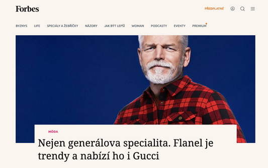 FORBES Flanelka jako symbol prezidentské kampaně 15.1.2023
