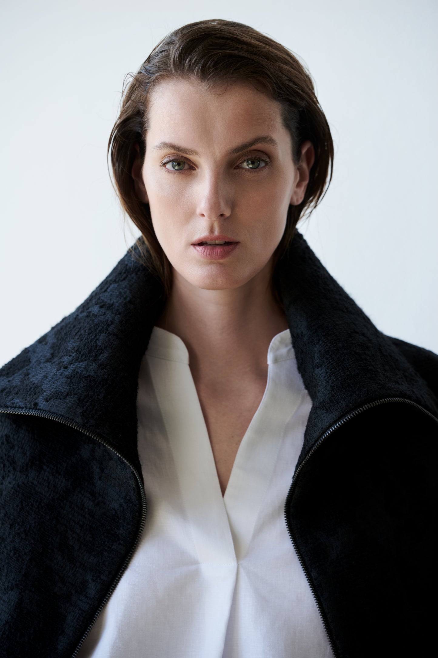 Euphoria Elaia zip jacket by Prague fashion atelier MAY