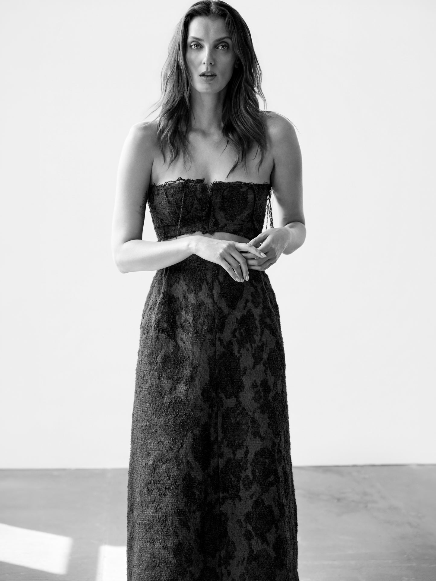 Euphoria Deia jacquard A-line skirt by Prague fashion atelier MAY