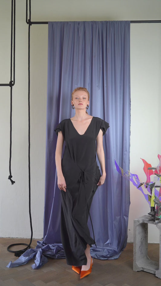 EUPHORIA DRESS 02 BLACK SILK