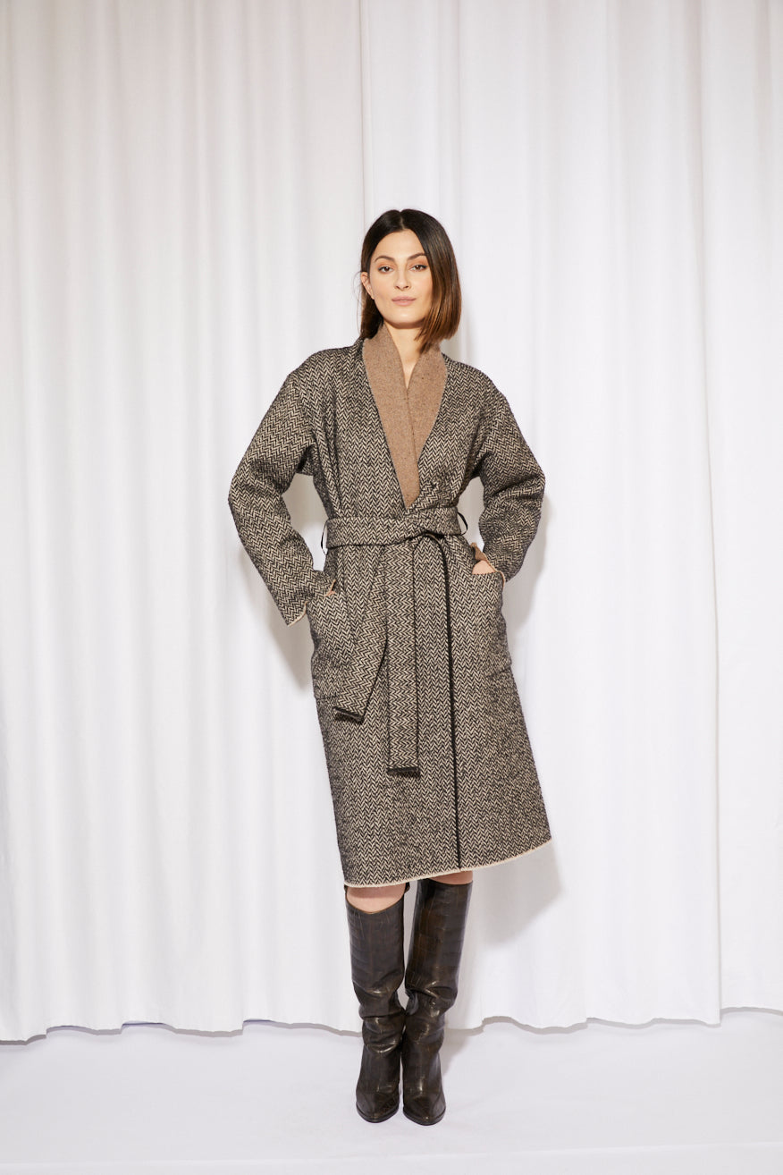 ARCHIVE FOUNDATION COAT 04 PEPPER BEIGE