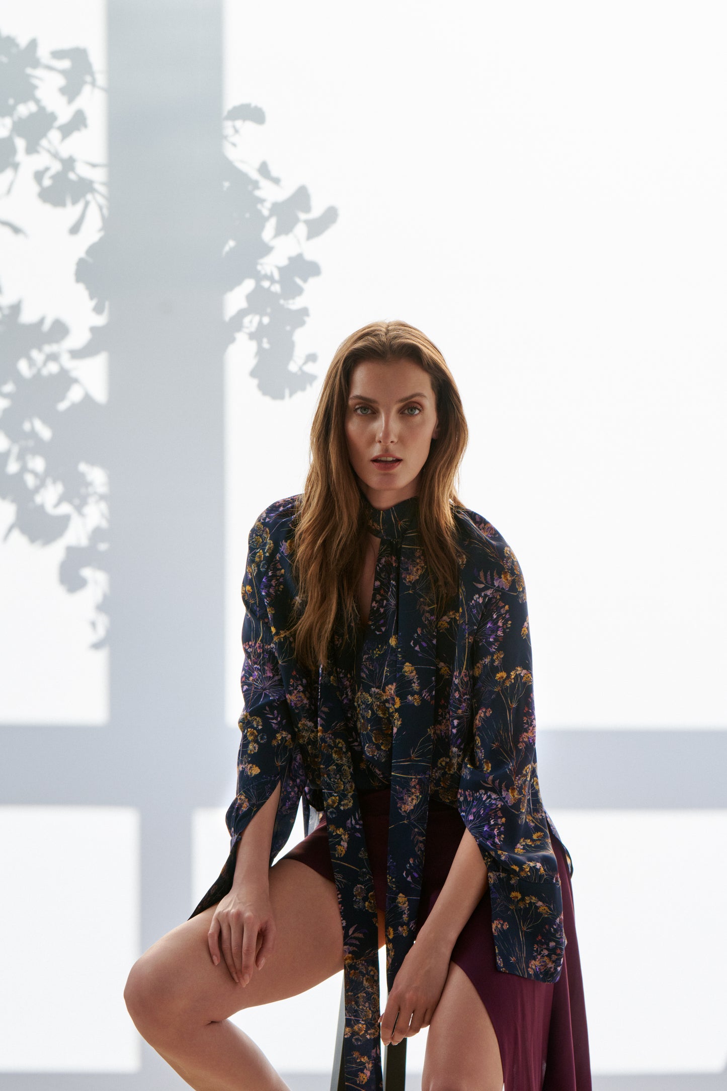 Euphoria Flo silk blouse by Prague fashion atelier MAY