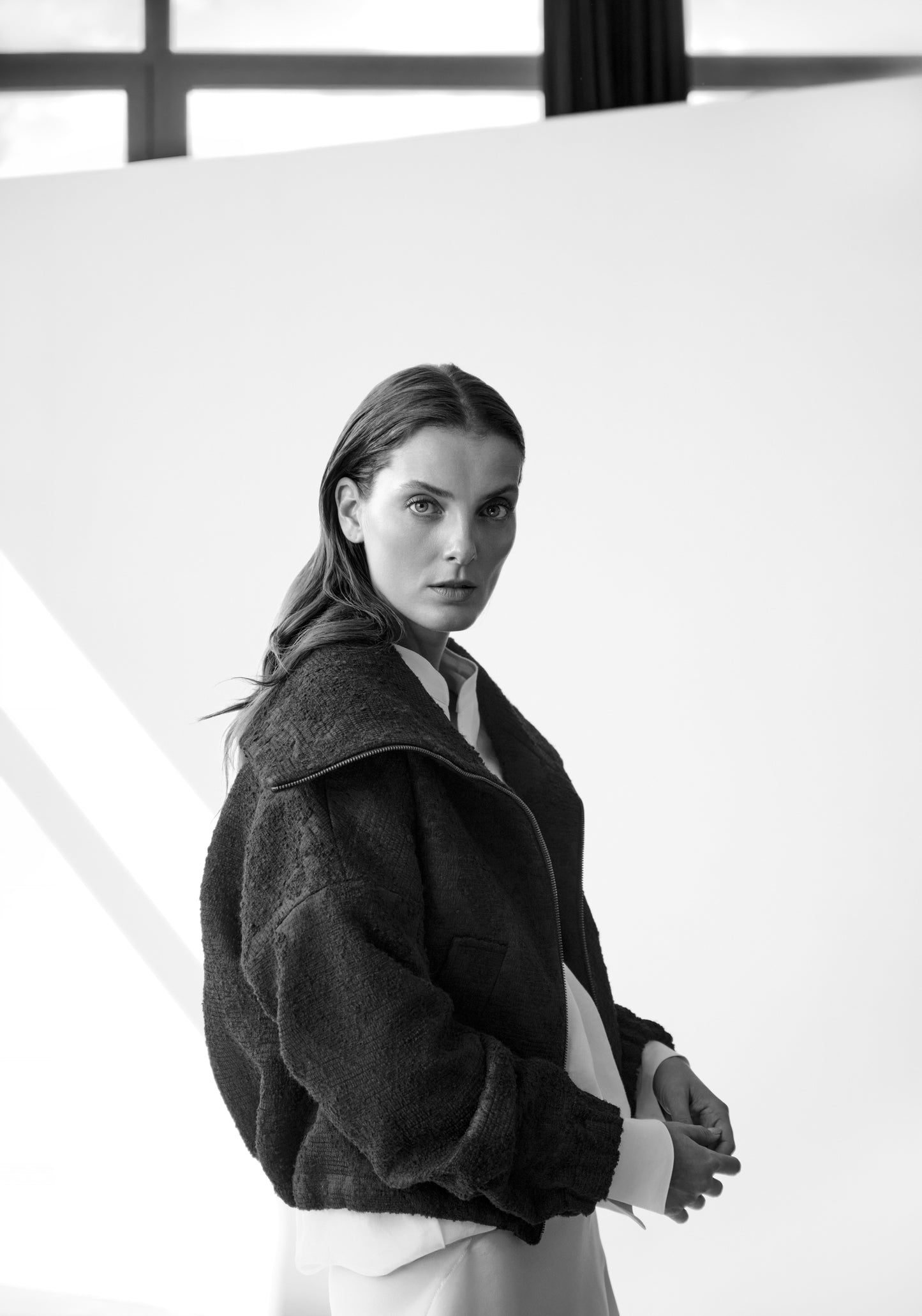 Euphoria Elaia zip jacket by Prague fashion atelier MAY

