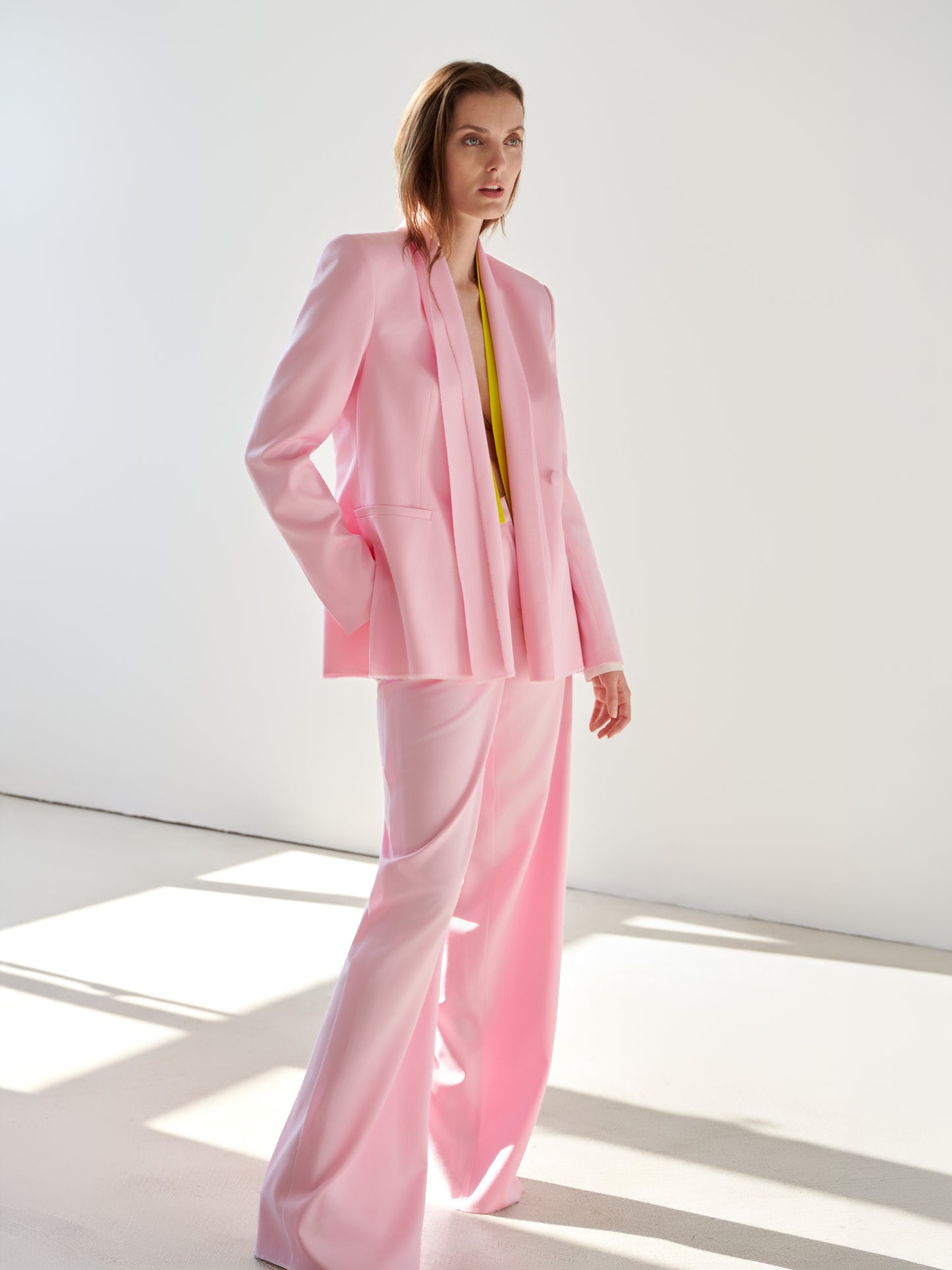 Sense designer light wool jacket by Prague fashion atelier MAY

