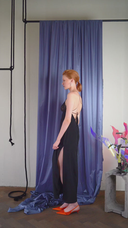 EUPHORIA DRESS 04 BLACK SILK